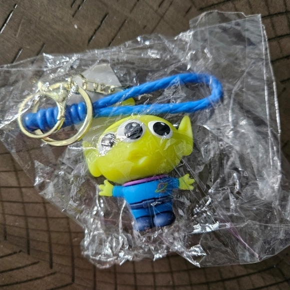 Alien Keychain Toy - Green and Blue - Picture 2 of 2
